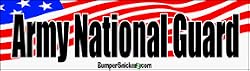Army National Guard - patriotic bumper stickers (Medium 10x2.8 in.)