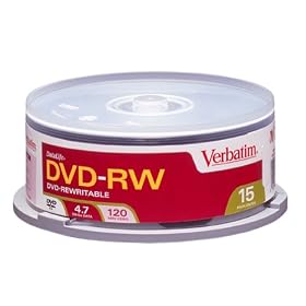 Verbatim DVD-RW 4.7GB 15pk Spindle by Verbatim