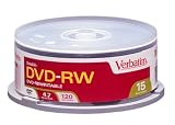 Verbatim DVD-RW 4.7GB 15pk Spindle