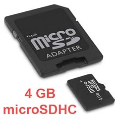 YAYAGO 4 GB micro SDHC Speicherkarte + Adapter f�r Samsung Galaxy S i9000 / Samsung i5800 Galaxy 3 / Samsung S5560 / Samsung Corby 3G S3370 inkl. dem Original YAYAGO Clean-Pad