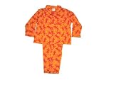 Boys Girls Pajamas Orange Lizards