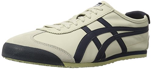 Onitsuka Tiger Mexico 66 Fashion Sneaker, Birch/India Ink/Latte, 6 M Men's US/7.5 Women's M US