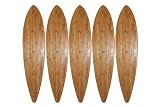5 Bamboo pintail Deck Longboard Skateboard 44'' X 10'' decks