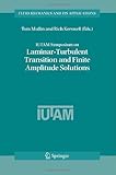 IUTAM symposium on laminar-turbulent transition and finite amplitude solutions