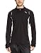 PUMA Herren T-Shirt langarm 1/2 Zip, black, L, 507140 01