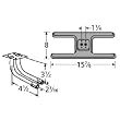 H-Shaped Twin Cast Iron Burner L-Shaped Venturi