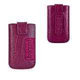 Bugatti SlimCase - Etui à languette en cuir rose Croco pour Apple iPhone 3GS - Mobile Avenue