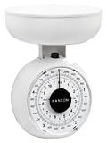 Hanson Kitchen Scale with Bowl, 5 Kg, White