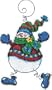Dimensions Whimsies Dancing Snowman Cntd X-Stitch Kit