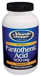 Vitamin Shoppe - Pantothenic Acid, 500 mg, 300 capsules