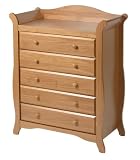 Aspen 5 Drawer chest In Oak Finish By Storkcraft Baby Furniture