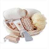 41F4ES7HHJL. SL160  New Spa Bath Set Shower Gel Sponge And Body Lotion For Luxurious Skin Care Vanilla Scent