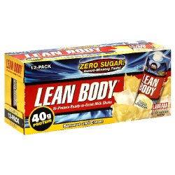 Lean Body Hi-Protein Ready-to-Drink Milk Shake, Bananas and Cream 12 - 17 fl oz (500) ml shakes