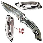 Matrix Stainless Steel Folding Knife - Silver Finish