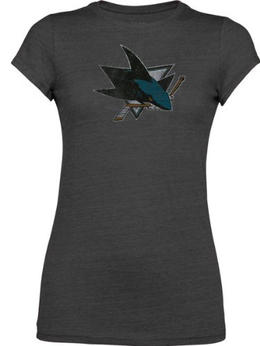 San Jose Sharks Women's Tri-Blend Blasted Tee
