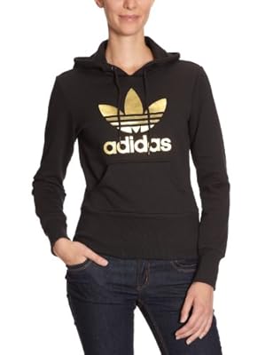 adidas black and gold hoodie women's