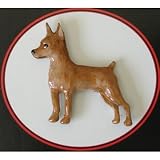 Pit Bull Terrier Hand Painted Pin