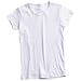 White Classic Fit Womens' Solid color contoured T-Shirt, 100% cotton, 5 Adult Sizes
