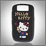 Hello Kitty Embossed Black "Flexa" silicone case cover for Blackberry Curve ....