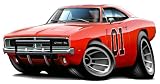 Dukes of Hazzard General Lee 1969 Dodge charger car Wall Graphic-Decal-Decor 36