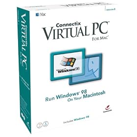 Click here to buy Virtual PC 5 for Mac with Windows 98 by Connectix.