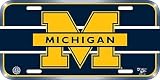 Michigan Wolverines NCAA Plastic License Plate