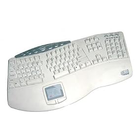 Tru-form Pro Media Contoured Ergo Touchpad Keyb PS/2 Wht