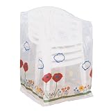 Wenko 5827121100 Schutzhülle Wiese für Stapelsessel - Kunststoff, 68 x 92 x 68 cm, transparent