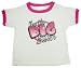 So Relative! Cotton Ringer I'm The Big Sister (Glittery Design) Toddler Short Sleeve T-Shirt (Pink/White Ringer, 2T)