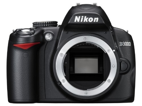 Nikon D3000 10.2 MP DSLR Camera Body - Refurbished by Nikon U.S.A.
