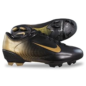 Nike Steam FG Football Boots - Black / Gold - SIZE UK 11
