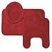 Essence 3-pc. Bath Rug Set - Cherry Red