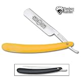 Timber Rattler Black Straight Shaving Razor