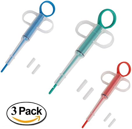 Pets Nursing Supplies Syringe, MABEE [3 Pack] Pet Dog Puppy Kitten Medicine Pipette Device Feeder Medical Feeding Silicone Syringes Tool