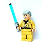 Obi-Wan Kenobi (Old Ben) w/ White Pupils & Lightsaber Lego Star Wars Minifigure
