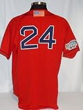 Manny Ramirez Boston Red Sox Authentic 2004 World Series Jersey w/ Flag Patch - MLB Flags Banners