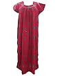Red Paisley Printed Cotton Kaftan Dress Resortwear Dress Resortwear Dress