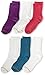 Gold Toe Big Girls' 6 Pack Texture Crew Sock, Assorted Color, Medium