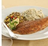 Blackened Catfish w/Pureed Cauliflower & Lentil Corn
