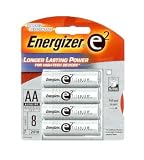 Energizer e2 Titanium AA Batteries, 8-Pack