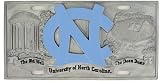 North Carolina Tar Heels - UNC 3-D License Plate - NCAA College Athletics Fan Shop Sports Team Merchandise