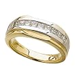 Two Tone Men's Diamond Ring