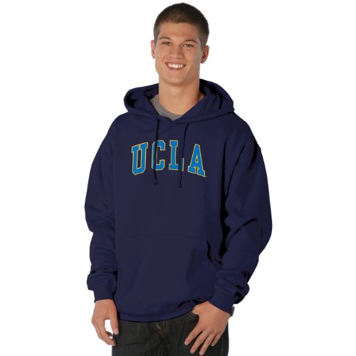 NCAA UCLA Bruins Peerless Nuvola Cotton Sueded Hooded Sweatshirt (Navy, Large) On Sale