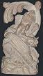 Ganesha Statue Playing Dholak Stone Sculpture From India 6.5" FINAL SALE SLIGHTLY DAMAGED