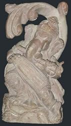 Ganesha Statue Playing Dholak Stone Sculpture From India 6.5" FINAL SALE SLIGHTLY DAMAGED