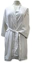 Aquis Essentials Silky Robe, One Size, White