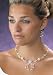 Flower Pearl Necklace and Earrings Set