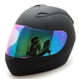 Motorradhelm Integralhelm Helm Full Face Helmet matte schwarz