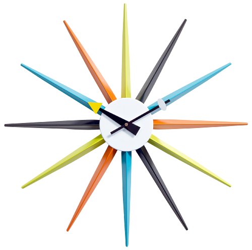 Lexington Modern Sunburst Clock