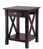 Winsome Wood Xola Night Stand, Cappuccino Finish